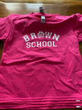 Brown T-shirt in bright pink/heliconia (Adult)