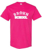 Brown T-shirt in bright pink/heliconia (Adult)